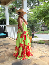 Load image into Gallery viewer, Flowy Floral Maxi Dress