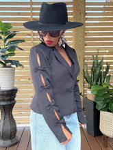 Load image into Gallery viewer, Bow Sleeve Blazer
