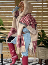 Load image into Gallery viewer, Oversized Hooded Fur Trimmed Cape