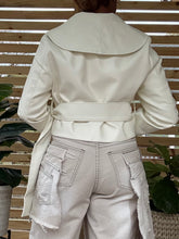 Load image into Gallery viewer, Oversized Collar Faux Leather Jacket