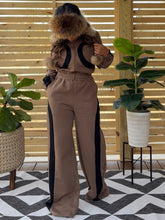 Load image into Gallery viewer, Color Block Sweatsuit Jumpsuit