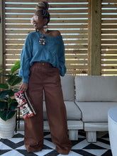 Load image into Gallery viewer, Pleated Detachable Skirt Pant - Cider