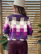 Load image into Gallery viewer, Multi Color Boucle Checkered Sweater
