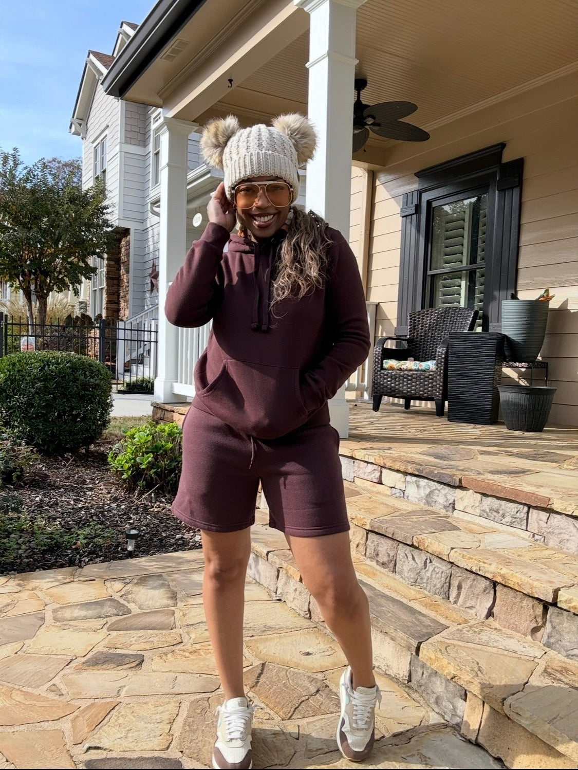 Fleece Hoodie Short Set – iAmDaniJay - Main Image