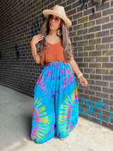 Load image into Gallery viewer, Tie Dye Harem Pant - Turquoise