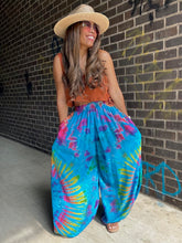 Load image into Gallery viewer, Tie Dye Harem Pant - Turquoise