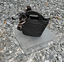 Load image into Gallery viewer, Weave Pattern Mini Bucket  - Black