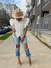 Load image into Gallery viewer, Destroyed Hem SlimFit  Jean