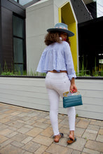 Load image into Gallery viewer, Stripe Hi Ruffle Back Top - PRE ORDER ONLY