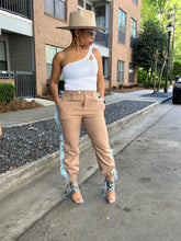 Load image into Gallery viewer, Linen Side Fringe Pant - Tan (READ SIZING)