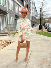 Load image into Gallery viewer, Curvy Pastel Floral Romper (XL - 3XL)